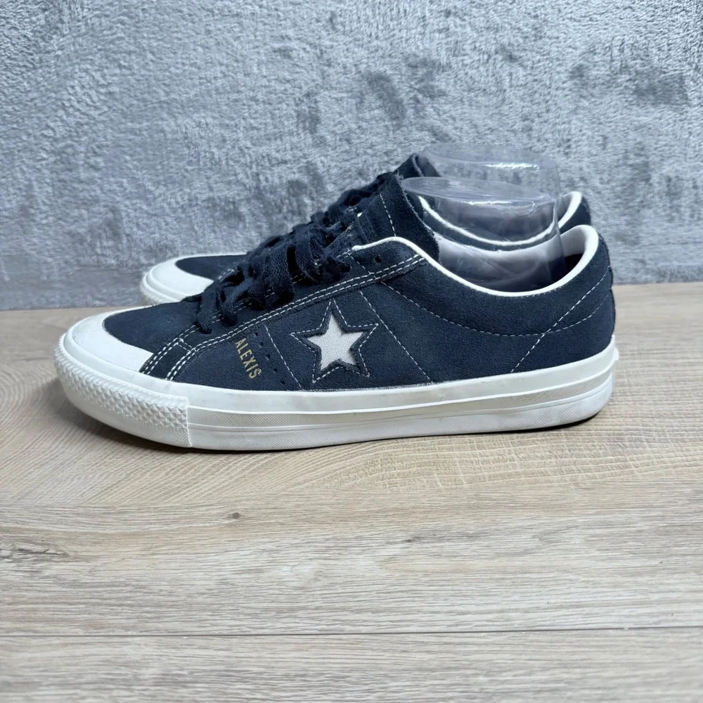 Converse One Star Alexis Sablone Women 9.5 Navy Blue Suede Skate Shoes Pro Model
